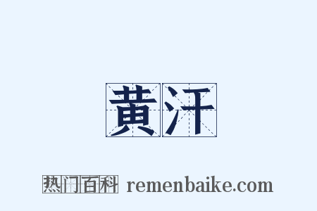 黄汗是什么意思的图片